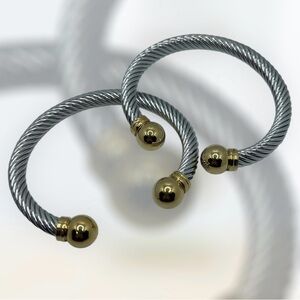 Elegant Silver and Gold Women's Bracelet